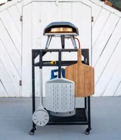 Ooni - Tafel - Medium - Pizza Tafel - 60x80x 90cm - RVS - Zwart -Keukengerei Winkel 1035x1200