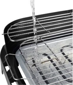 Princess 112250 Elektrische BBQ Met Zijplanken - BBQ - 40x25cm - Met En Zonder Statief Te Gebruiken - Met Zijplankjes - Ook Te Gebruiken Als Tafelgrill - 2200W -Keukengerei Winkel 1037x1200 2