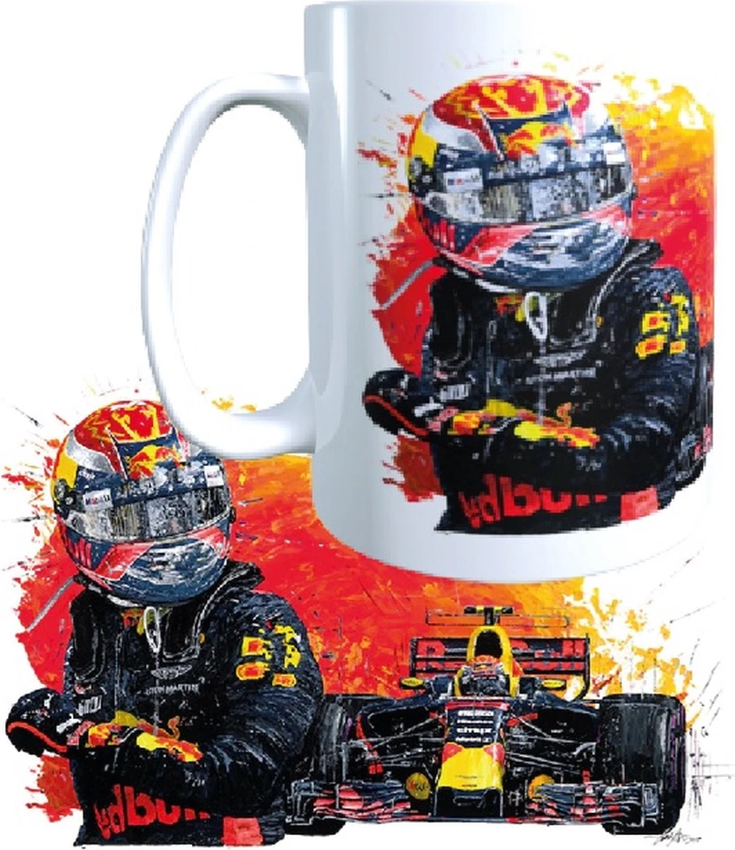Formule 1 Mok - Max Verstappen - 33 - F1 -mok-kado 3 Formule 1 Mok - Max Verstappen - 33 - F1 -mok-kado