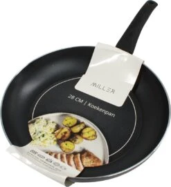 Miller Hapjespan Inductie 28cm - Alle Warmtebronnen - Anti Aanbaklaag -Keukengerei Winkel 1093x1200