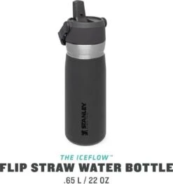 Stanley The IceFlow™ Flip Straw Water Bottle 0,65L - Thermosfles - Saffron -Keukengerei Winkel 1128x1200