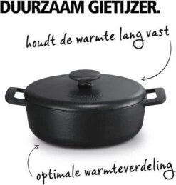 Brabantia The Dutch Braadpan - Matt Black - 28 Cm - Gietijzer -Keukengerei Winkel 1143x1200 2