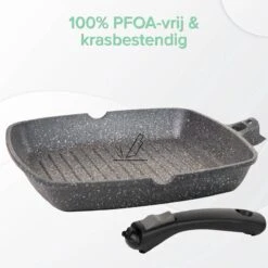 Coninx Grillpan 28CM - Steakpan - Afneembare Handgreep - PFAS-vrij - Grijs 14 Coninx Grillpan 28CM - Steakpan - Afneembare Handgreep - PFAS-vrij - Grijs -Keukengerei Winkel 1198x1200 11
