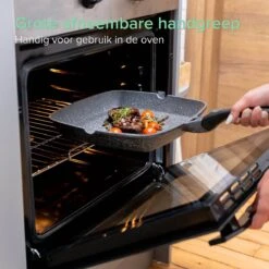 Coninx Grillpan 28CM - Steakpan - Afneembare Handgreep - PFAS-vrij - Grijs 17 Coninx Grillpan 28CM - Steakpan - Afneembare Handgreep - PFAS-vrij - Grijs -Keukengerei Winkel 1198x1200 12