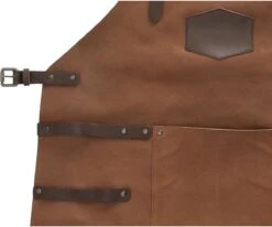 Old West BBQ Schort Barbecue Schort Leer - Cognac Bruin -Keukengerei Winkel 1200x1001