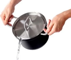 BK Q-linair Master Black Kookpannenset - 5-delig - Veilig Afgietsysteem - Inductie -Keukengerei Winkel 1200x1002