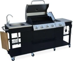 Alice's Garden Gas BBQ D'Artagnan - Zwart - 5 Branders - Buitenkeuken -Keukengerei Winkel 1200x1005 3