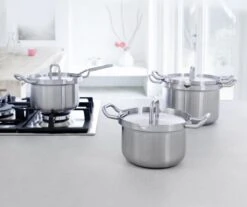 BK Q-linair Master RVS Pannenset - 5-delig - Veilig Afgietsysteem -Keukengerei Winkel 1200x1008