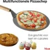 Pizzaschep 30 Cm Voor Oven Of BBQ - Rond - RVS - Met Houten Handvat -Keukengerei Winkel 1200x1033 1