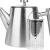 Castagnola Theepot Met Filter – Theekan – Theepot Dubbelwandig – Theepot Roestvrijstaal – Hoogwaardig RVS – 1 Liter – 5 Kopjes Thee – Zilver -Keukengerei Winkel 1200x1034 2