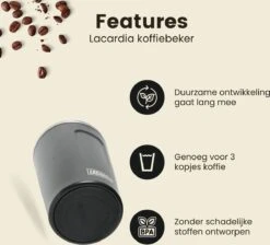 LaCardia Koffiebeker To Go Premium Zwart – Thermosbeker – Theebeker – 380ML – Herbruikbaar 14 LaCardia Koffiebeker To Go Premium Zwart – Thermosbeker – Theebeker – 380ML – Herbruikbaar -Keukengerei Winkel 1200x1090 1