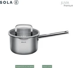 Sola Pannenset Juvia - 4 Delig - Ø 16,16,18,20 Cm - Zilver - RVS - Sandwichbodem -Keukengerei Winkel 1200x1110 1