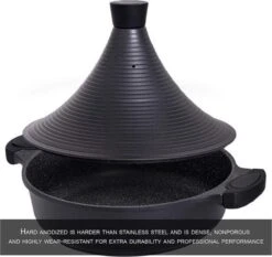 Aluminium Tajine Agadir- Matt Black Geschikt Ook Voor Inductie -Keukengerei Winkel 1200x1131 3