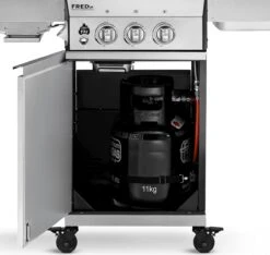 Burnhard Gas BBQ FRED JR. Deluxe - 2 Branders - Incl. Keramische Infraroodbrander & Afdekhoes - Deluxe 39 Burnhard Gas BBQ FRED JR. Deluxe - 2 Branders - Incl. Keramische Infraroodbrander & Afdekhoes - Deluxe -Keukengerei Winkel 1200x1135 2