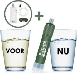 Merkloos Fllterwell Waterfilter - Survival - Zuiver & Schoon Drinkwater - Lichtgewicht - Water Filter - Outdoor - Hiking & Wandelen -Keukengerei Winkel 1200x1143