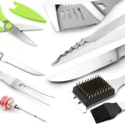 Saveur Royal® 35-delige Barbecue Gereedschapset In Roestvrij Staal - BBQ Grill Set Met Draagtas - Barbecuegerei-sets - Barbecue Accessoires Gereedschap - 35-delig -Keukengerei Winkel 1200x1195 13