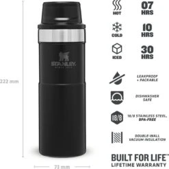 Stanley Trigger-Action Travel Mug 0.47L - Thermosfles - Matt Black -Keukengerei Winkel 1200x1195 4