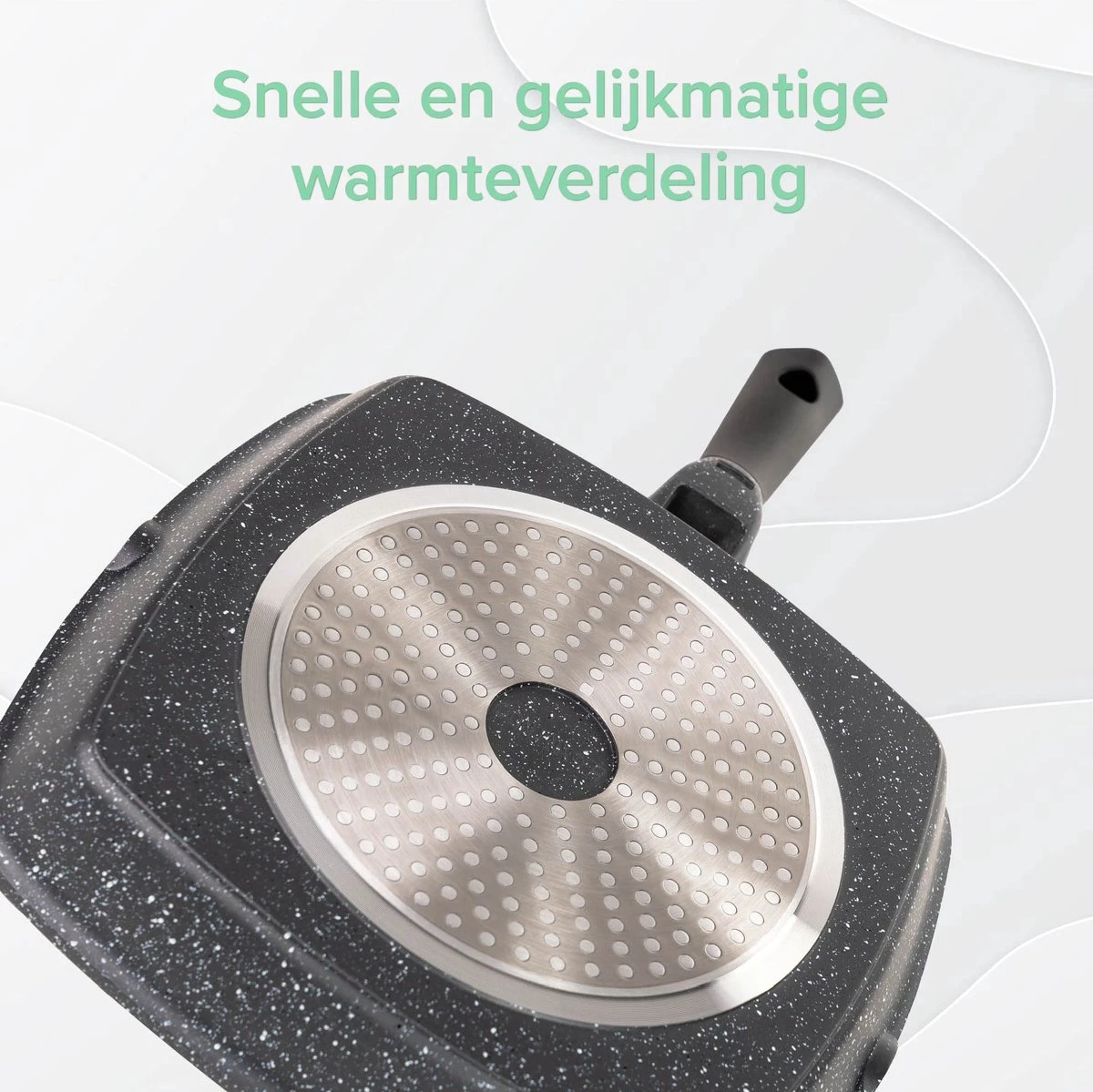 Coninx Grillpan 28CM - Steakpan - Afneembare Handgreep - PFAS-vrij - Grijs 8 Coninx Grillpan 28CM - Steakpan - Afneembare Handgreep - PFAS-vrij - Grijs - Afbeelding 6