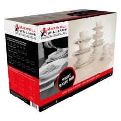 Maxwell And Williams White Basic Rim Koffie- En Dinerset - 30-delig - Wit -Keukengerei Winkel 1200x1200 1008