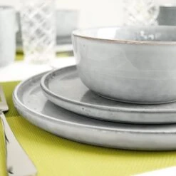 Excellent Serviesset - Servies - 16 Stuks - Aardewerk - Grijs -Keukengerei Winkel 1200x1200 1027