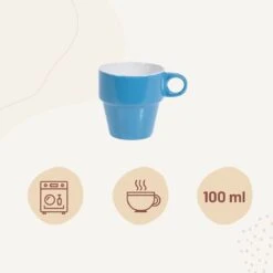 Orange85 Koffiekopjes - Met Houder - Set Van 6 - Gekleurd - 300 Ml - Keramiek -Keukengerei Winkel 1200x1200 1045