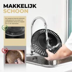 Ozocozy BBQ-ONE Houtskool Tafelbarbecue - Ø30 Cm- Zwart - Incl. Draagtas, Siliconen Bakkwast En RVS-Barbecuetang -Keukengerei Winkel 1200x1200 1142