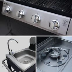 Alice's Garden Gas BBQ D'Artagnan - Zwart - 5 Branders - Buitenkeuken -Keukengerei Winkel 1200x1200 1158