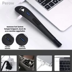 Oplaadbare Lange Elektrische Aansteker - Zwart - Duurzame Plasma Aansteker - Inclusief Cadeauverpakking - BBQ - Kaarsen 16 Oplaadbare Lange Elektrische Aansteker - Zwart - Duurzame Plasma Aansteker - Inclusief Cadeauverpakking - BBQ - Kaarsen -Keukengerei Winkel 1200x1200 1234