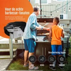 GrillX Barbecue Hoes - 145 X 61 X 117cm - BBQ Hoes Waterdicht - Beschermhoes Inclusief Trekkoord - BBQ Accesoires -Keukengerei Winkel 1200x1200 1240