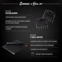 Mountain Jack® 40-Delige Luxe BBQ Grill Accessoires Set In Roestvrij Staal – Barbecue Gereedschap – Tangenset, Vlees Thermometer, Vleestang, Borstel, Spiezen, Vleesmes, Vleesvork 19 Mountain Jack® 40-Delige Luxe BBQ Grill Accessoires Set In Roestvrij Staal – Barbecue Gereedschap – Tangenset, Vlees Thermometer, Vleestang, Borstel, Spiezen, Vleesmes, Vleesvork -Keukengerei Winkel 1200x1200 1296