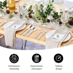 Deleca 6 Persoons Bestekset Deluxe (30-delig) - Vorken, Lepels En Messen - Vaatwasserbestendig - Gehamerd - Zilver / RVS 19 Deleca 6 Persoons Bestekset Deluxe (30-delig) - Vorken, Lepels En Messen - Vaatwasserbestendig - Gehamerd - Zilver / RVS -Keukengerei Winkel 1200x1200 132