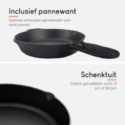 Ocina Gietijzeren Pan – ø30,5cm - Skillet - Koekenpan – Hapjespan – Koekenpan Inductie – Koekenpannenset - Gietijzeren Pan Bbq - Gietijzer -Keukengerei Winkel 1200x1200 155