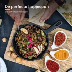 Ocina Gietijzeren Pan – ø30,5cm - Skillet - Koekenpan – Hapjespan – Koekenpan Inductie – Koekenpannenset - Gietijzeren Pan Bbq - Gietijzer -Keukengerei Winkel 1200x1200 159