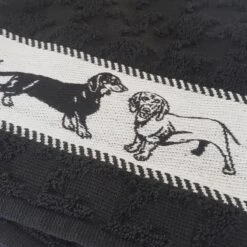 DDDDD Saar - 2x Theedoek & 2x Keukendoek - Black -Keukengerei Winkel 1200x1200 21