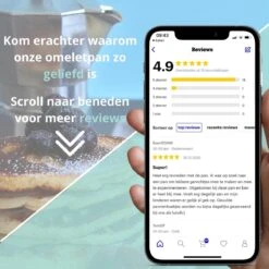 Culistar Pannenkoekenpan Inductie - Pancake Pan - Omeletpan - Omeletmaker - Eierpan - Inclusief Receptenboekje -Keukengerei Winkel 1200x1200 212