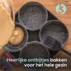 Culistar Pannenkoekenpan Inductie - Pancake Pan - Omeletpan - Omeletmaker - Eierpan - Inclusief Receptenboekje -Keukengerei Winkel 1200x1200 214