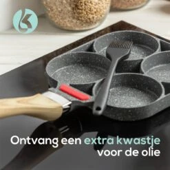 Culistar Pannenkoekenpan Inductie - Pancake Pan - Omeletpan - Omeletmaker - Eierpan - Inclusief Receptenboekje -Keukengerei Winkel 1200x1200 215