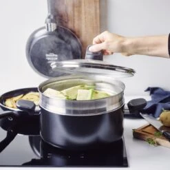 GreenPan Memphis Pannenset - 20-delig - Zwart - Inductie - PFAS-vrij 15 GreenPan Memphis Pannenset - 20-delig - Zwart - Inductie - PFAS-vrij -Keukengerei Winkel 1200x1200 342