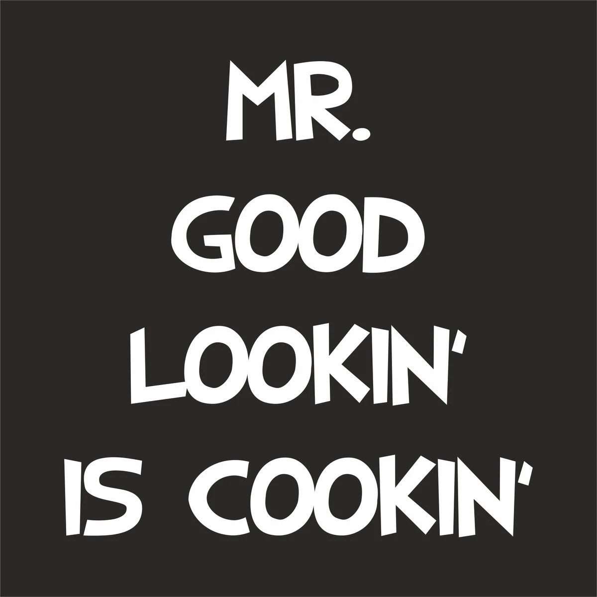 Roly Keukenschort Mr. Good Lookin' Is Cookin' - One Size - Zwart - Vaderdag Cadeau - Papa Cadeau - Cadeau Voor Hem - Cadeau Voor Vader - Keukenschort Met Tekst 4 Roly Keukenschort Mr. Good Lookin' Is Cookin' - One Size - Zwart - Vaderdag Cadeau - Papa Cadeau - Cadeau Voor Hem - Cadeau Voor Vader - Keukenschort Met Tekst - Afbeelding 2