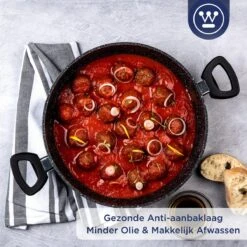 Westinghouse Hapjespan Inductie - Ø 32 Cm - Zwart Marmer - Met Deksel -Keukengerei Winkel 1200x1200 515