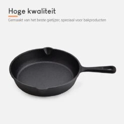 Ocina Gietijzeren Pan – Set Van 3 Stuks – ø25cm, ø19.5cm En ø16cm - Skillet - Koekenpan – Hapjespan – Koekenpan Inductie – Koekenpannenset - Gietijzeren Pan Bbq - Gietijzer - Incl. Receptenboek -Keukengerei Winkel 1200x1200 547