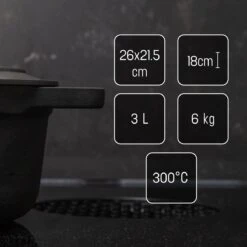 Gietijzeren Braadpan - Sudderpan Zwart Van Daumonet - Ovaal - Ø 29 Cm - 3 Liter - 100% PFAS & PFOA Vrij - Emaille - Geschikt Voor Alle Warmtebronnen - Elektrisch - Gas - Halogeen - Inductie - Keramisch - Vaatwasserbestendig 20 Gietijzeren Braadpan - Sudderpan Zwart Van Daumonet - Ovaal - Ø 29 Cm - 3 Liter - 100% PFAS & PFOA Vrij - Emaille - Geschikt Voor Alle Warmtebronnen - Elektrisch - Gas - Halogeen - Inductie - Keramisch - Vaatwasserbestendig -Keukengerei Winkel 1200x1200 575