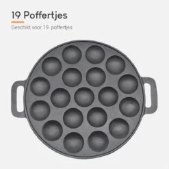 Ocina Poffertjespan – Combo Pack – 19 Poffertjes – Poffertjesmaker – Poffertjespan Inductie – Poffertjespan Electrisch – Gietijzeren Pan - Inclusief Doseerfles, Handvaten, 6x Poffertjesvorken En Invetkwast – Gratis Receptenboek 14 Ocina Poffertjespan – Combo Pack – 19 Poffertjes – Poffertjesmaker – Poffertjespan Inductie – Poffertjespan Electrisch – Gietijzeren Pan - Inclusief Doseerfles, Handvaten, 6x Poffertjesvorken En Invetkwast – Gratis Receptenboek -Keukengerei Winkel 1200x1200 627