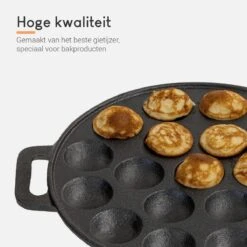 Ocina Poffertjespan – Combo Pack – 19 Poffertjes – Poffertjesmaker – Poffertjespan Inductie – Poffertjespan Electrisch – Gietijzeren Pan - Inclusief Doseerfles, Handvaten, 6x Poffertjesvorken En Invetkwast – Gratis Receptenboek 16 Ocina Poffertjespan – Combo Pack – 19 Poffertjes – Poffertjesmaker – Poffertjespan Inductie – Poffertjespan Electrisch – Gietijzeren Pan - Inclusief Doseerfles, Handvaten, 6x Poffertjesvorken En Invetkwast – Gratis Receptenboek -Keukengerei Winkel 1200x1200 629