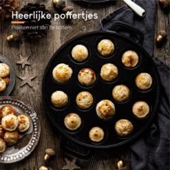Ocina Poffertjespan – Combo Pack – 19 Poffertjes – Poffertjesmaker – Poffertjespan Inductie – Poffertjespan Electrisch – Gietijzeren Pan - Inclusief Doseerfles, Handvaten, 6x Poffertjesvorken En Invetkwast – Gratis Receptenboek 17 Ocina Poffertjespan – Combo Pack – 19 Poffertjes – Poffertjesmaker – Poffertjespan Inductie – Poffertjespan Electrisch – Gietijzeren Pan - Inclusief Doseerfles, Handvaten, 6x Poffertjesvorken En Invetkwast – Gratis Receptenboek -Keukengerei Winkel 1200x1200 630