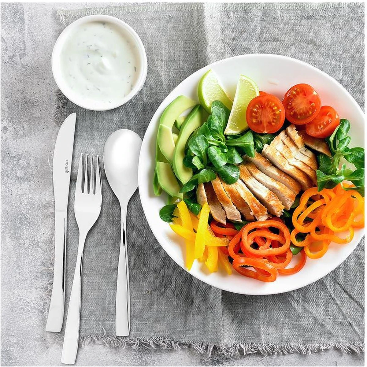 Sola Bestekset Sevilla - Economy - 6 Persoons - 39 Delig - Zilver Chroomstaal 18/0 - RVS 5 Sola Bestekset Sevilla - Economy - 6 Persoons - 39 Delig - Zilver Chroomstaal 18/0 - RVS - Afbeelding 3