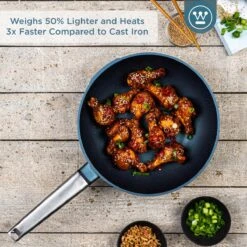Westinghouse Performance Series - Wokpan Inductie - 28cm Luxe Wok Met Deksel - Blauw - Geschikt Voor Alle Warmtebronnen -Keukengerei Winkel 1200x1200 742