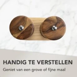 Nimma® Peper En Zoutmolen Set - Incl Navul Lepel - Verstelbare Maalgraad - Acacia Hout 13 Nimma® Peper En Zoutmolen Set - Incl Navul Lepel - Verstelbare Maalgraad - Acacia Hout -Keukengerei Winkel 1200x1200 744