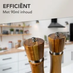 Nimma® Peper En Zoutmolen Set - Incl Navul Lepel - Verstelbare Maalgraad - Acacia Hout 18 Nimma® Peper En Zoutmolen Set - Incl Navul Lepel - Verstelbare Maalgraad - Acacia Hout -Keukengerei Winkel 1200x1200 748