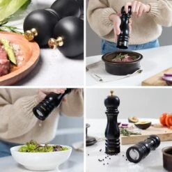 Deleca Luxe Peper En Zoutmolen Set - Met Geschenkdoos - Zout / Pepermolen - Rubberhout - Zwart & Goud 15 Deleca Luxe Peper En Zoutmolen Set - Met Geschenkdoos - Zout / Pepermolen - Rubberhout - Zwart & Goud -Keukengerei Winkel 1200x1200 809